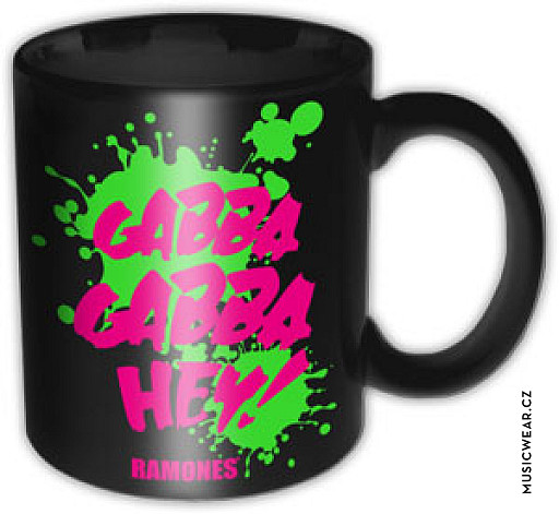 Ramones keramický hrnček 320ml, Gabba Gabba Hey