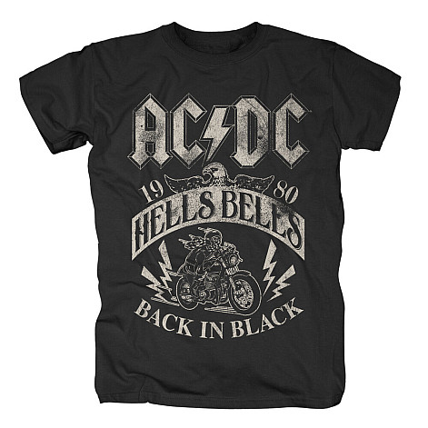 AC/DC tričko, Hells Bells 1980 Black, pánske