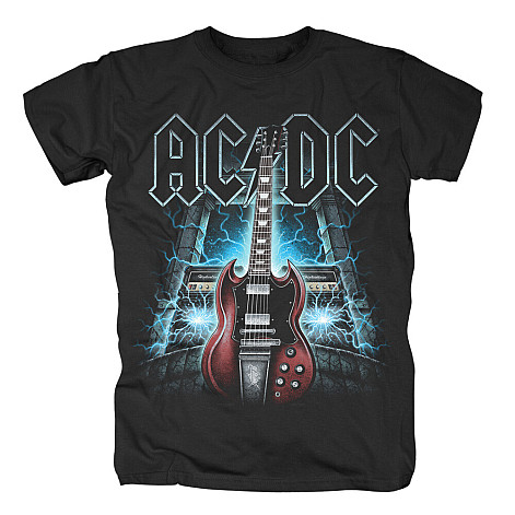 AC/DC tričko, High Voltage Guitar Black, pánske