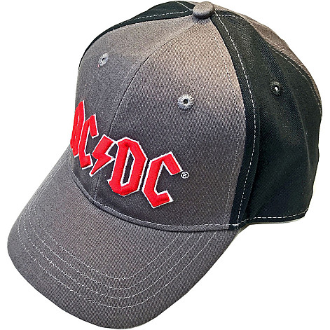 AC/DC šiltovka, Red Logo 2 tone Grey & Black