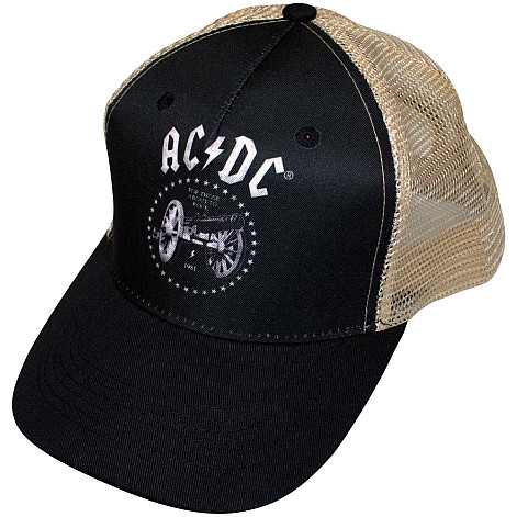 AC/DC šiltovka, For Those About To Rock Mesh Black & Sand Black, unisex