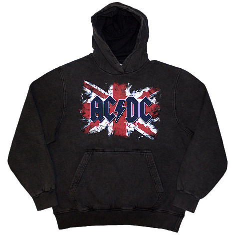 AC/DC mikina, Flag Wash Charcoal Grey, pánska