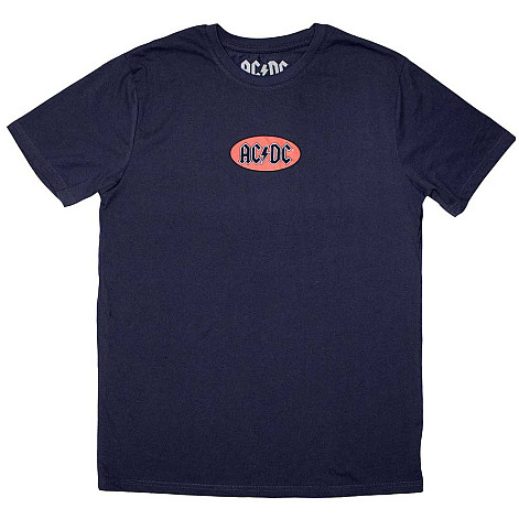 AC/DC tričko, Mini Oval Logo Navy Blue, pánske