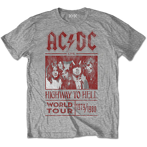 AC/DC tričko, Highway To Hell World Tour 1979/1980 Grey, pánske