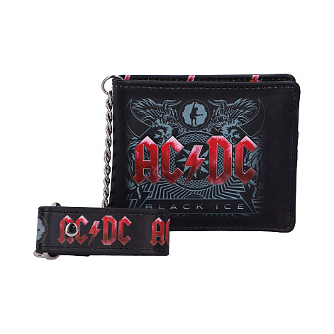 AC/DC peňaženka 11 x 9 x 2 cm s řetízkem/ 220 g, Black Ice