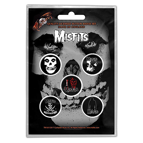 Misfits sada 5-ti placok, Skull