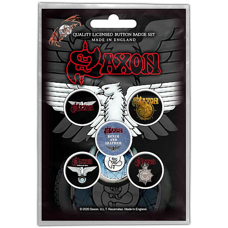 Saxon sada 5-ti placok průměr 25 mm, Wheels Of Steel