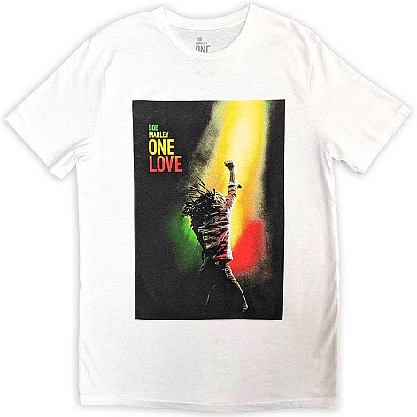 Bob Marley tričko, One Love Movie Poster White, pánske