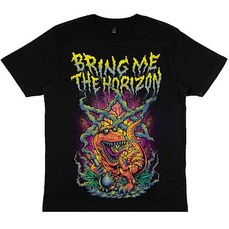 Bring Me The Horizon tričko, Smoking Dinosaur Black, pánske