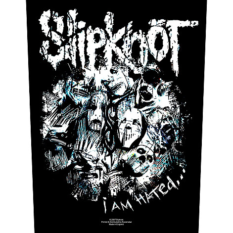 Slipknot nášivka na chrbát 30x27x36 cm, I am Hated