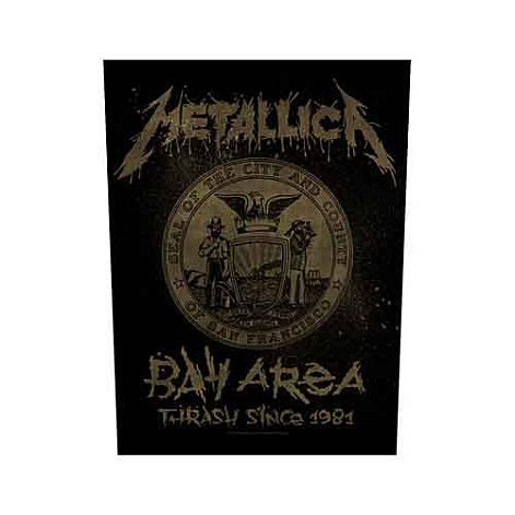 Metallica nášivka na chrbát CO+PES 30x27x36 cm, Bay Area Thrash