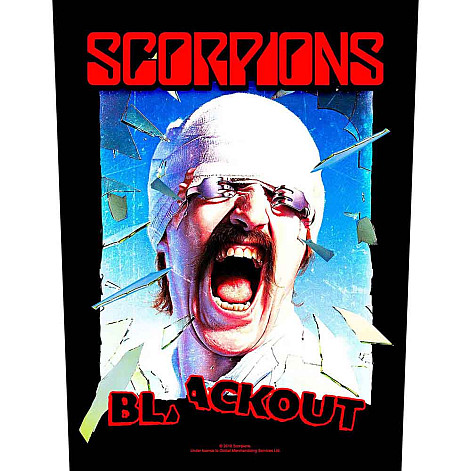 Scorpions nášivka na chrbát CO+PES 30x27x36 cm, Blackout