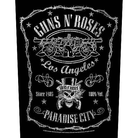 Guns N Roses nášivka na chrbát CO+PES 30x27x36 cm, Paradise City