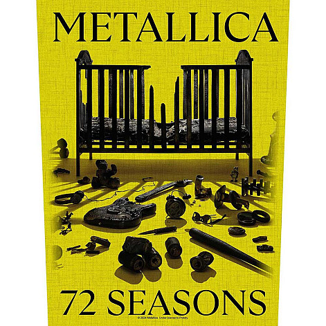 Metallica nášivka na chrbát CO+PES 30x27x36 cm, 72 Seasons Crib