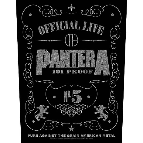 Pantera nášivka na chrbát CO+PES 30x27x36 cm, 101 Proof