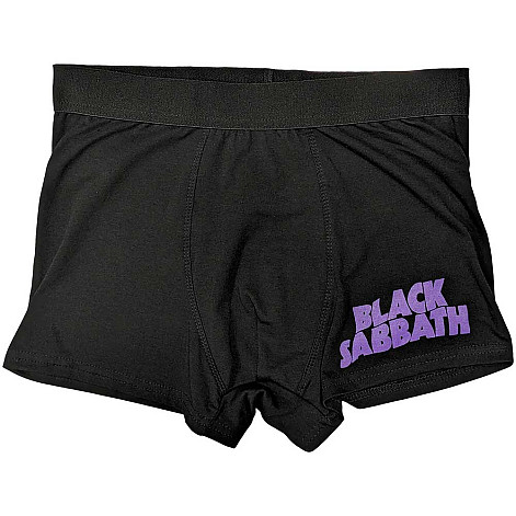 Black Sabbath boxerky CO+EA, Wavy Logo Black, pánske