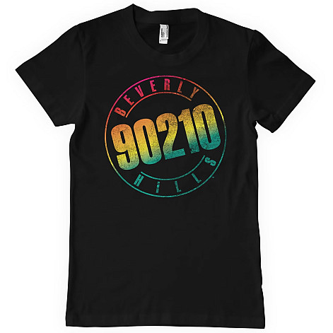 Beverly Hills 90210 tričko, Distressed Logo Black, pánske