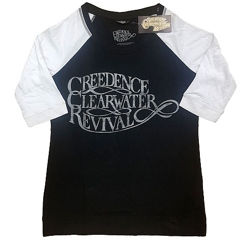 Creedence Clearwater Revival tričko, Vintage Logo Girly Raglan, dámske