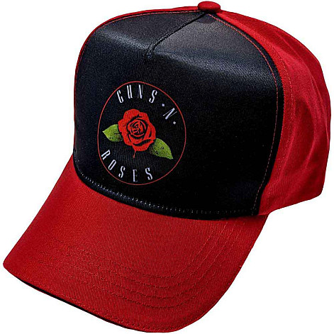 Guns N Roses šiltovka, Rose Red & Black, unisex