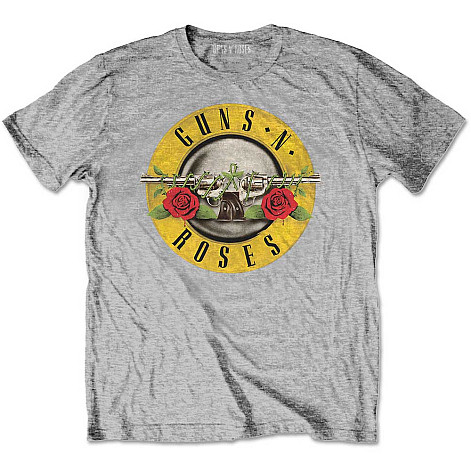 Guns N Roses tričko, Classic Logo Heather Grey, detské