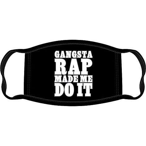 Ice Cube bavlněná rúško na ústa, Gangsta Rap