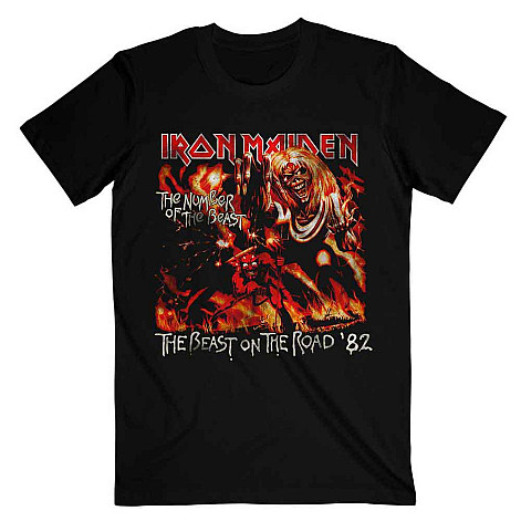 Iron Maiden tričko, NOTB The Beast On The Road Vintage Black, pánske