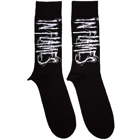 In Flames ponožky, Logo Black, unisex - velikost 7 až 11 (40 až 45)