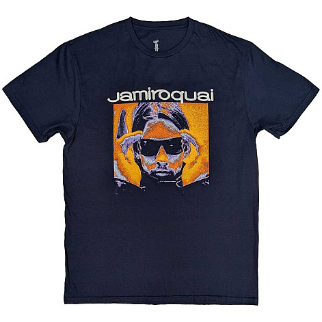 Jamiroquai tričko, Orange Glow Navy Blue, pánske