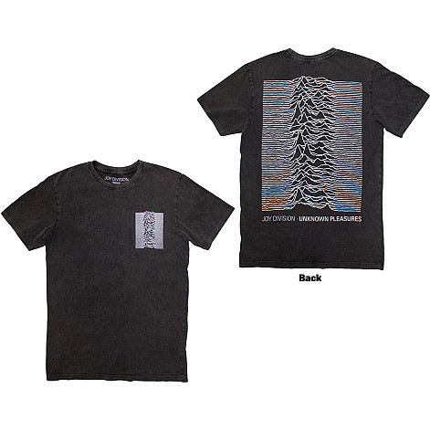 Joy Division tričko, Pulsar Pocket Wave Stone Wash Charcoal Grey, pánske