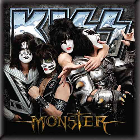 KISS magnet na lednici 75mm x 75mm, Monster