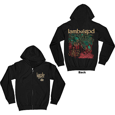 Lamb Of God mikina, Ashes of the Wake Album Cover Zipped BP Black, pánska