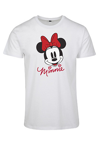 Mickey Mouse tričko, Minnie Mouse Girly White, dámske