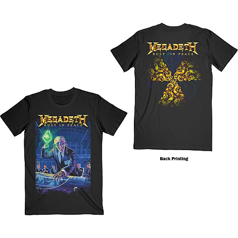 Megadeth tričko, Rust In Peace 30th Anniversary (Back Print) Black, pánske