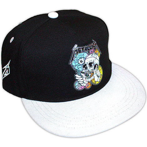 Metallica šiltovka snapback, The Shortest Straw Multi Eyes Black & Grey, uni