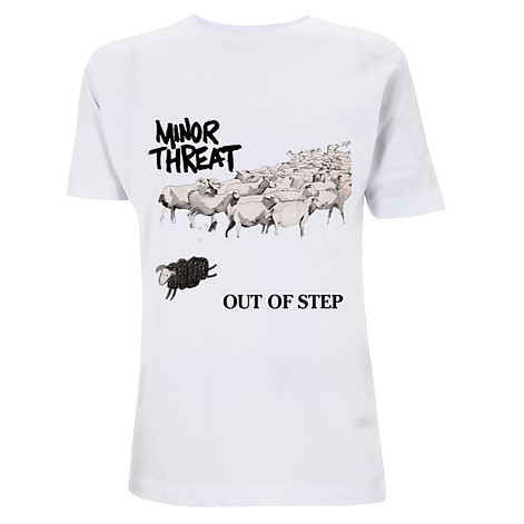 Minor Threat tričko, Out Of Step White, pánske