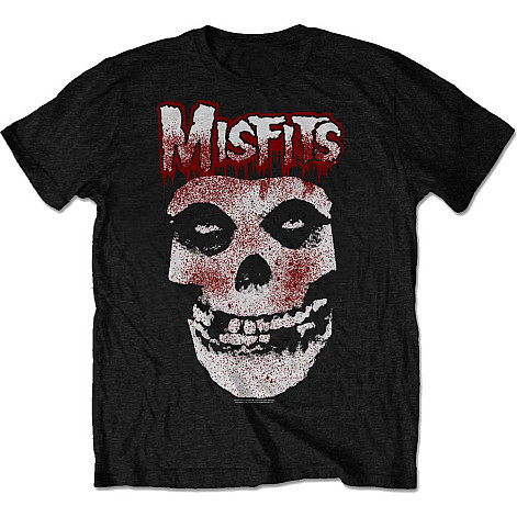 Misfits tričko, Blood Drip Skull Black, pánske