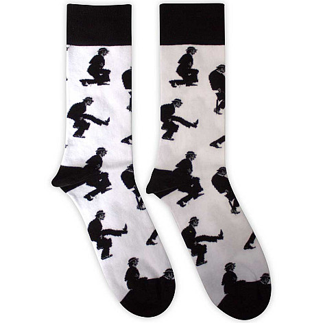 Monty Python ponožky, Silly Walks White, unisex - velikost 7 až 11 (40 až 45)