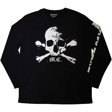 Motley Crue tričko dlhý rukáv, Orbit Skull Sleeve Print Black, pánske