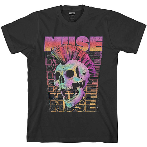 Muse tričko, Mowhawk Skull Black, pánske