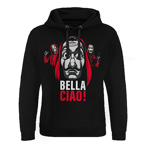 La Casa De Papel mikina, Bella Ciao! Hoodie Black, pánska