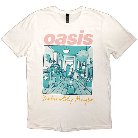 Oasis tričko, Definitely Maybe Illustration Colour White, pánske