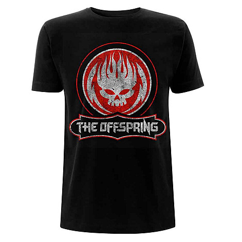 The Offspring tričko, Distressed Skull Black, pánske