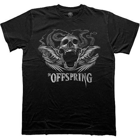 The Offspring tričko, Feathered Winged Skull Black, pánske