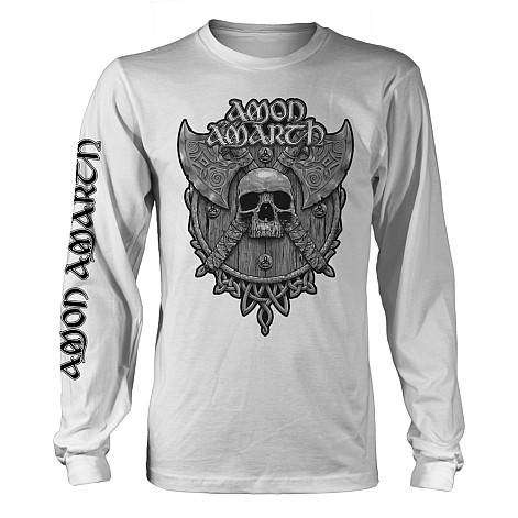 Amon Amarth tričko dlhý rukáv, Grey Skull, pánske