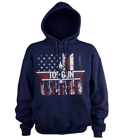 Top Gun mikina, America Hoodie Blue, pánska