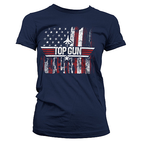 Top Gun tričko, America Girly Navy Blue, dámske