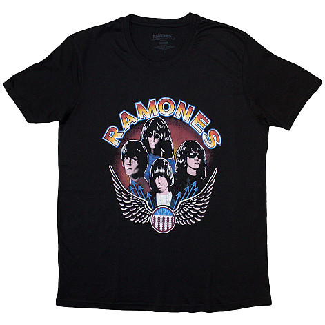 Ramones tričko, Vintage Wings Photo Black, dámske