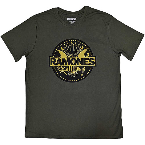 Ramones tričko, Gold Seal Green, pánske