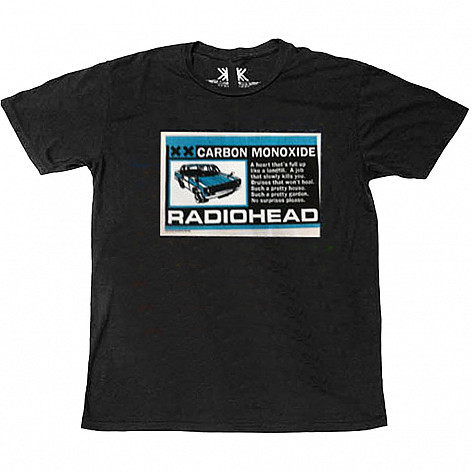 Radiohead tričko, Carbon Patch Organic Black, pánske