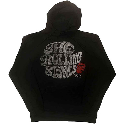 Rolling Stones mikina, Swirl Logo '82 Eco Black, pánska